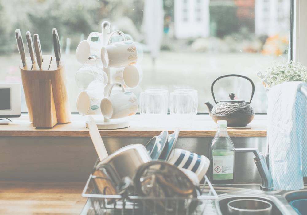 A tidy, bright kitchen with everyday essentials
